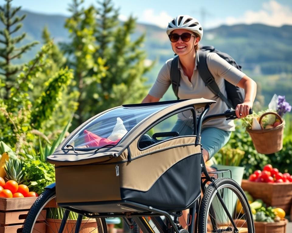 handige inclusie van fietskar