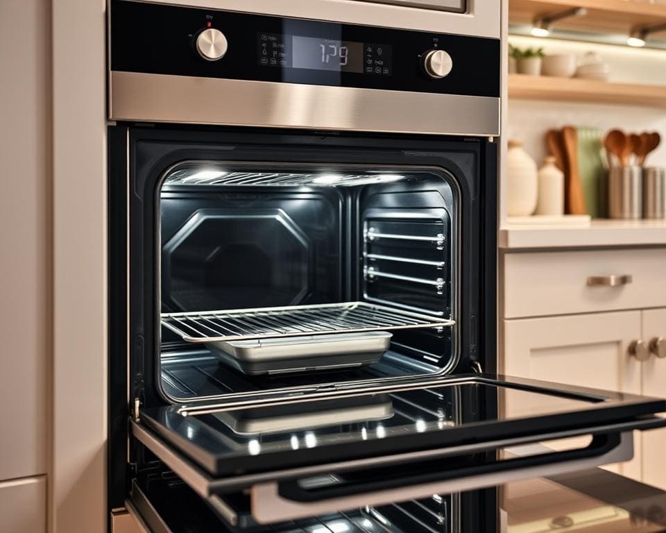 zelfreinigende functie voor ovens