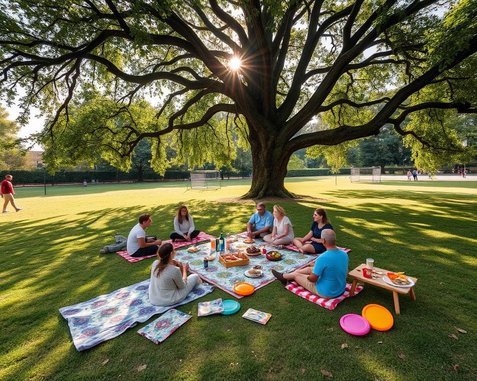 Parkmiddag vol ontspanning, spelletjes en een picknick