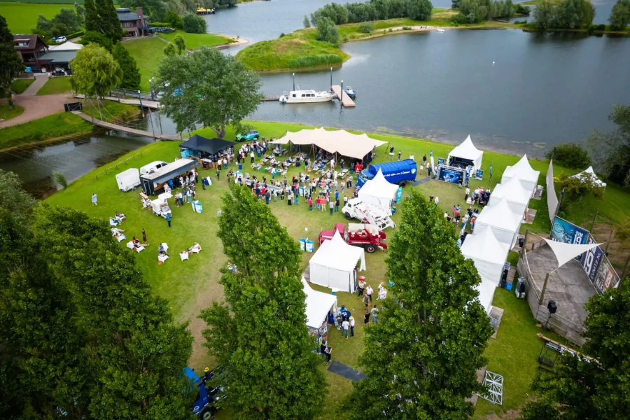 Bureau voor evenementen voor een feestelijk jubileumfeest