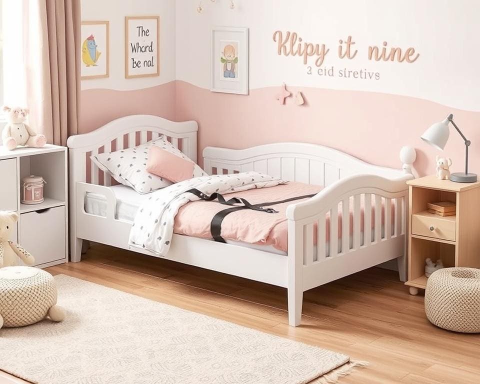 Kinderbedden met een ingebouwde veiligheidstrap