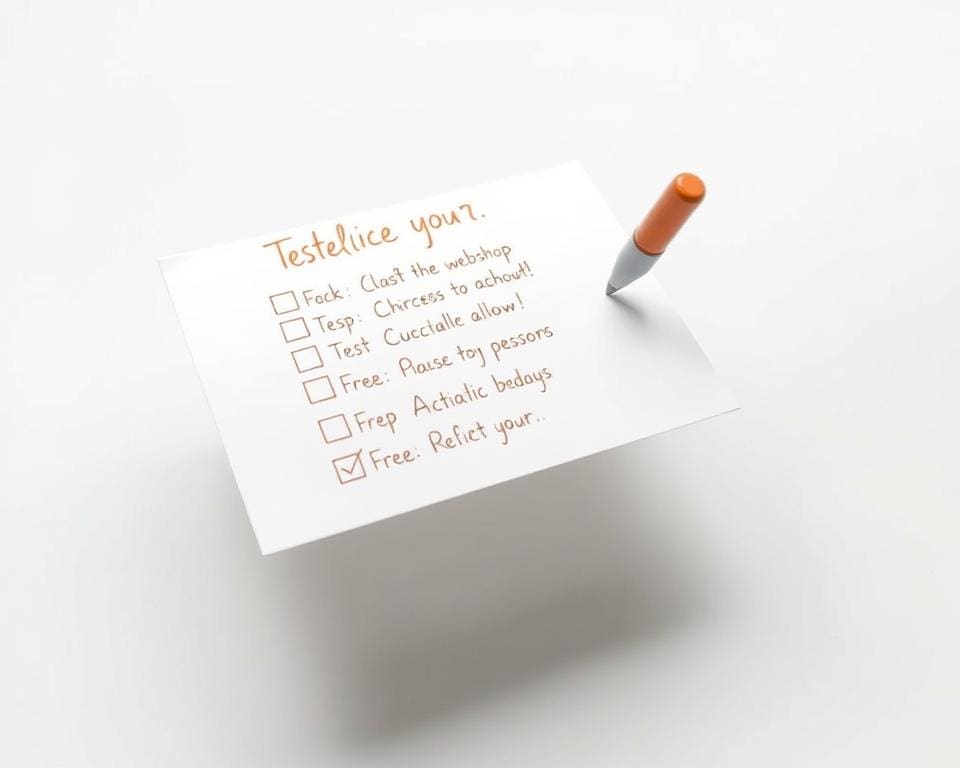 testfase checklist