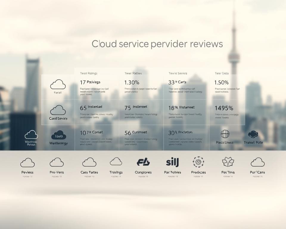 beoordelingen van populaire cloudserviceproviders