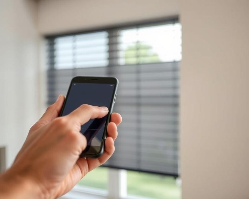 Smartphone bediening rolluiken
