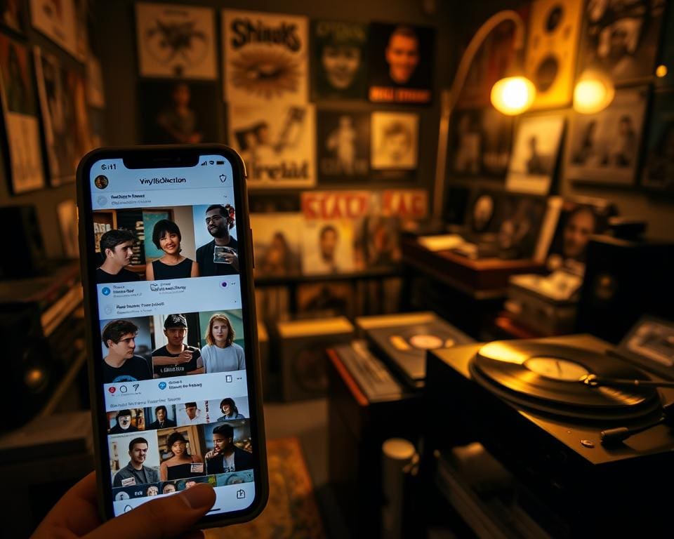 sociale media voor vinylverzamelaars