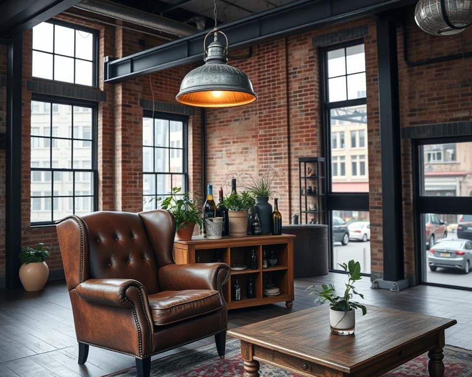 Hoe combineer je vintage met industriële stijl?