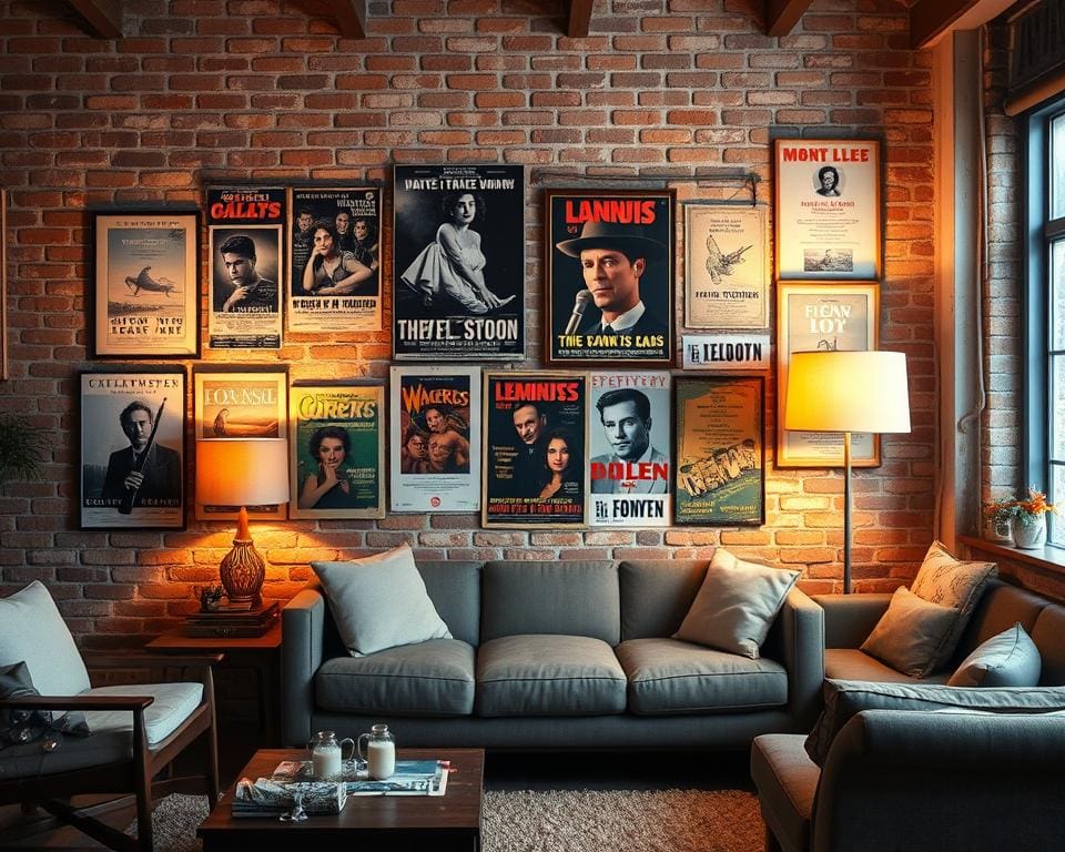 Hoe gebruik je oude posters als wanddecoratie?