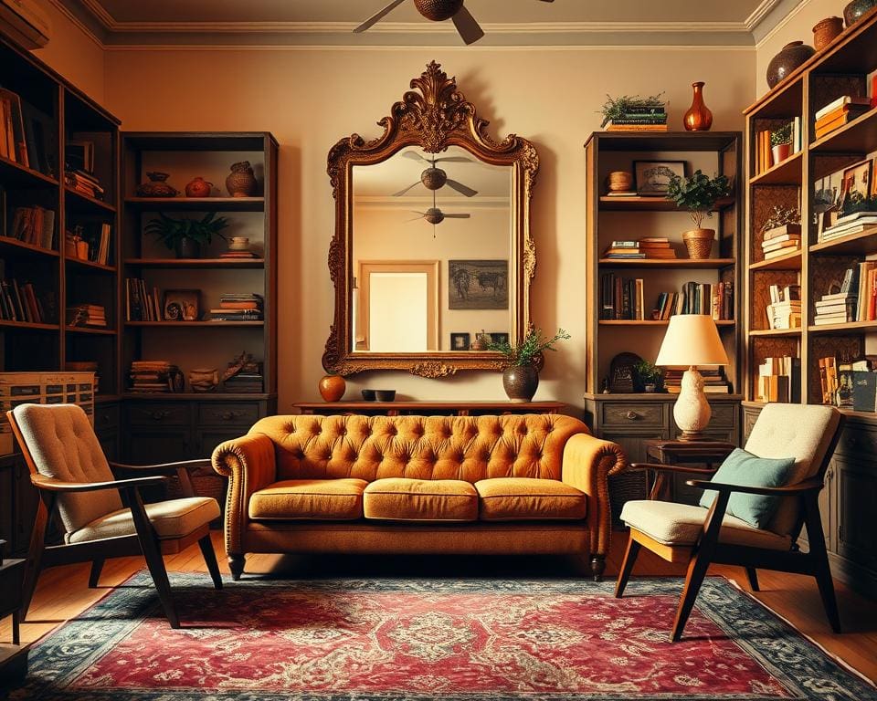 Hoe geef je een retrolook aan je woonkamer?