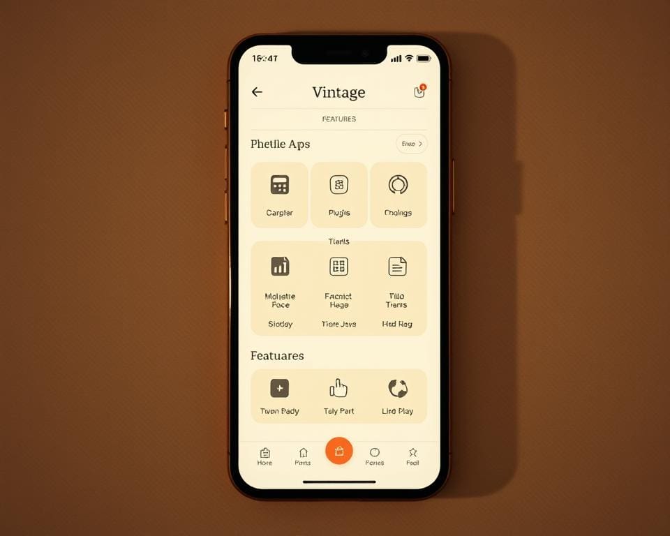 Hoe werkt de Vintage app?