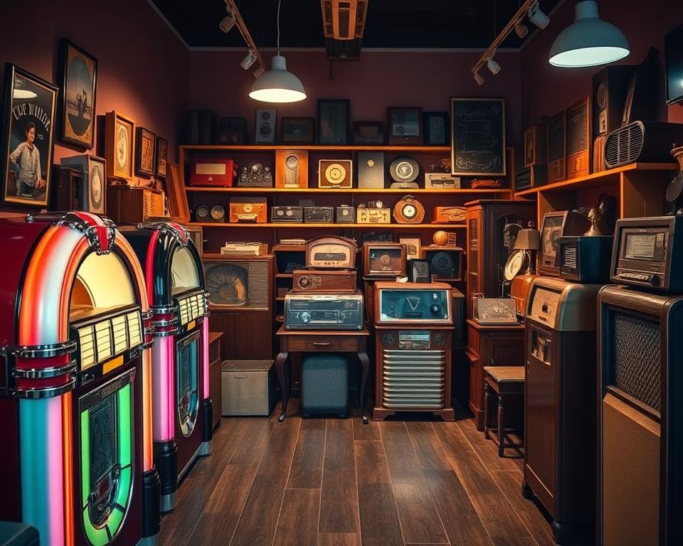 Waar koop je authentieke jukeboxen of radio’s?