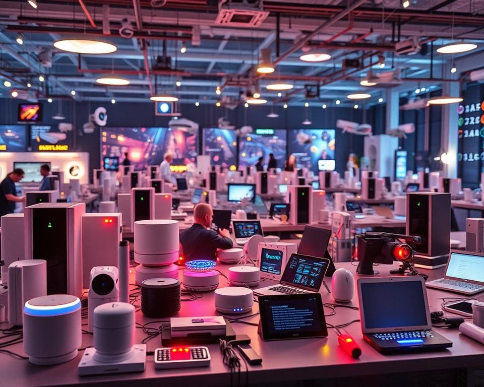 Welke apparaten communiceren met elkaar?