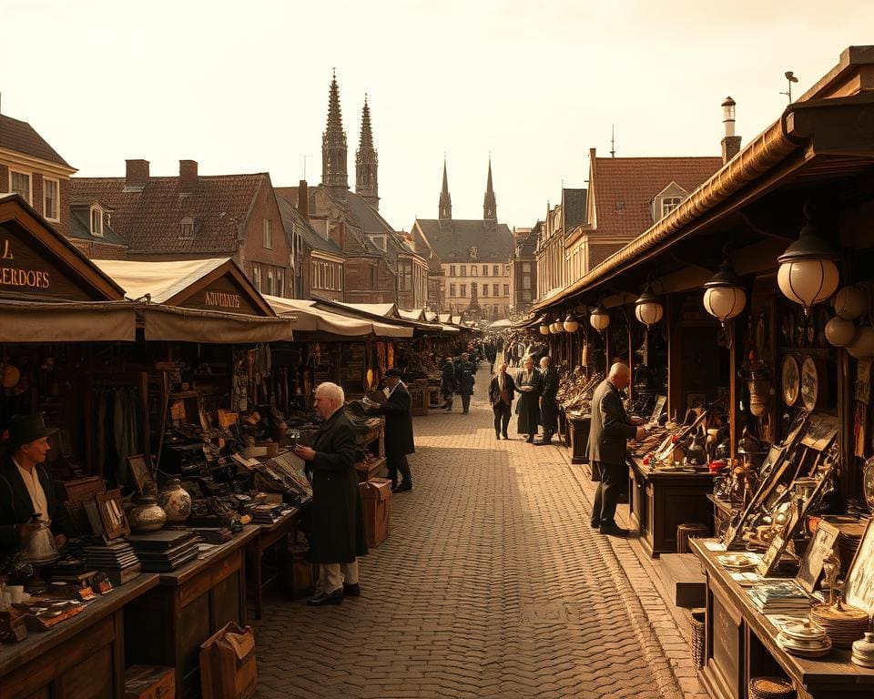 Welke steden staan bekend om hun vintage markten?