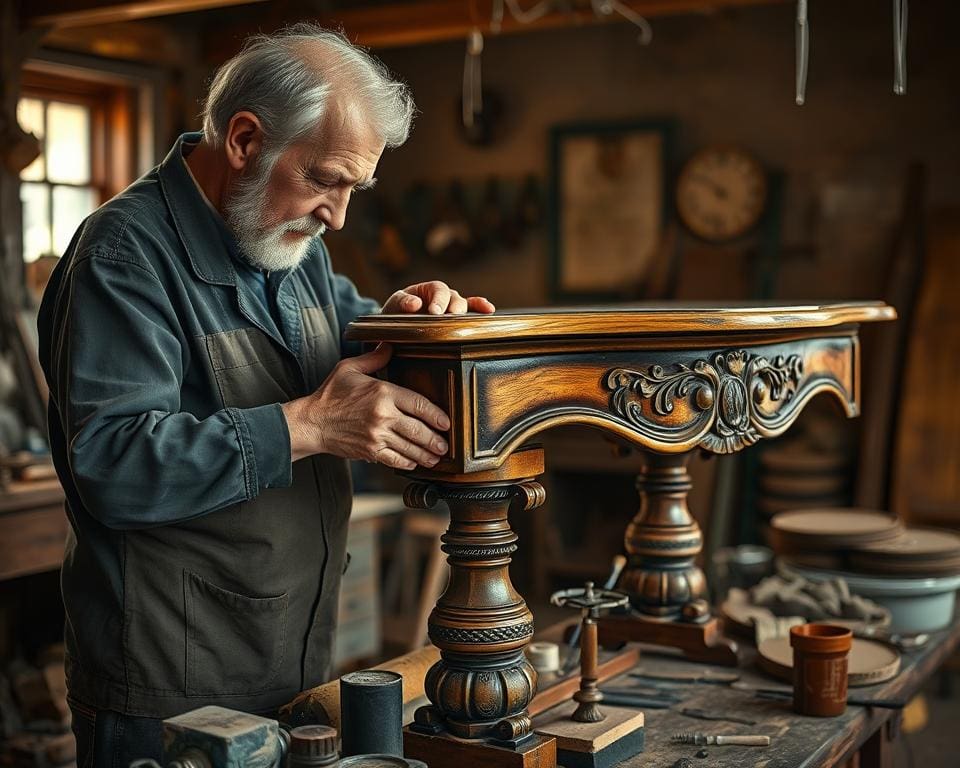 Hoe restaureer je oude houten meubels met zorg?