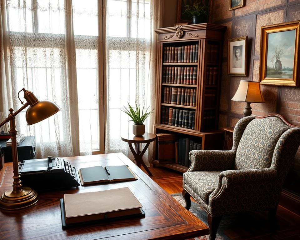 Hoe richt je een kantoor in met een vleugje vintage charme?