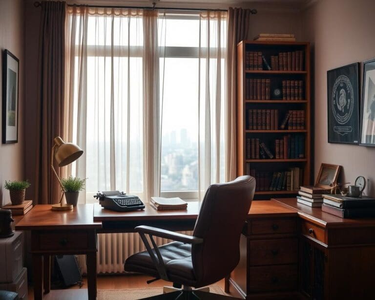 Hoe richt je een kantoor in met retro meubels?