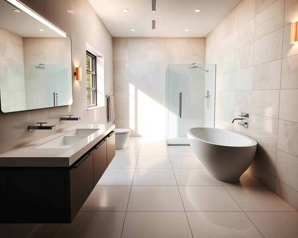 Hoe kies je tegels die je badkamer groter doen lijken?