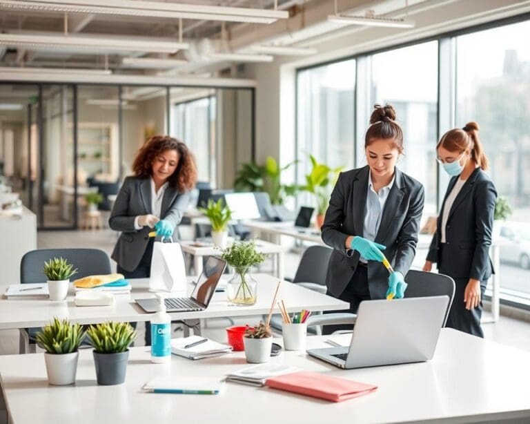 Hoe ondersteunt een schoonmaakbedrijf werkplekken?