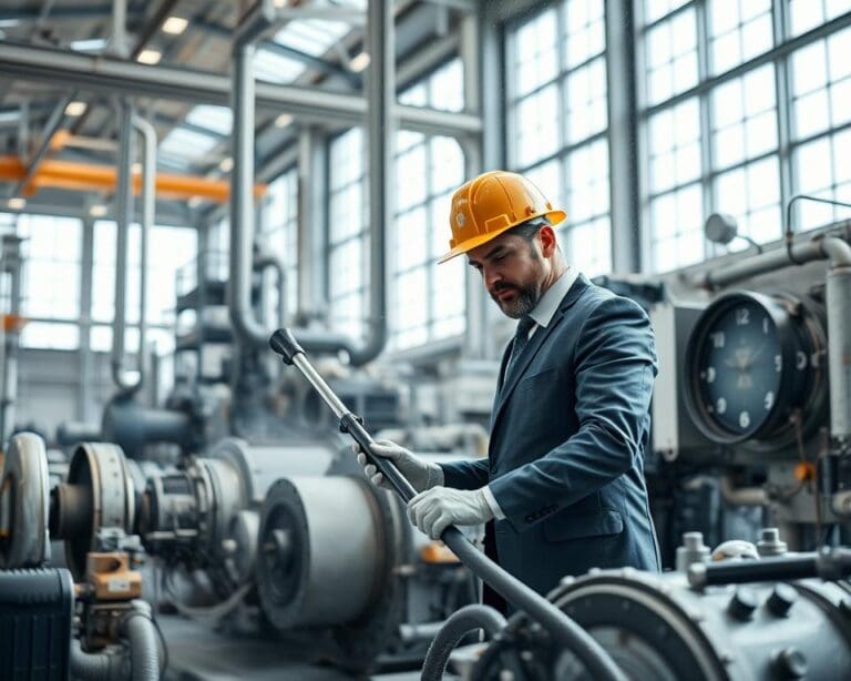 Wat doet een industrieel reiniger bij installaties?