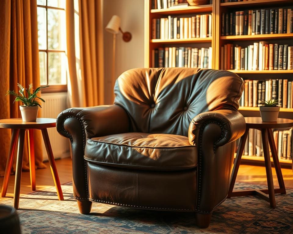 Wat maakt een vintage leren fauteuil zo tijdloos?