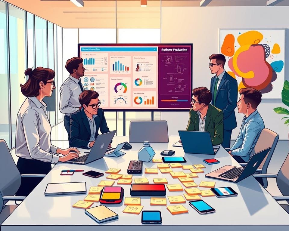 Hoe ondersteunt software productieprocessen?