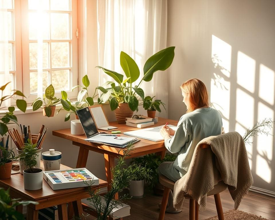 Waarom creatief werken rust brengt?