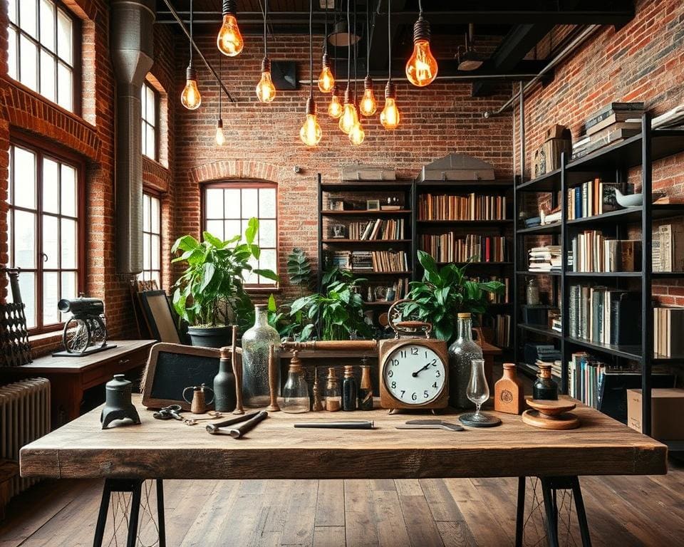 Wat maakt industriële items uit vroeger zo geliefd?