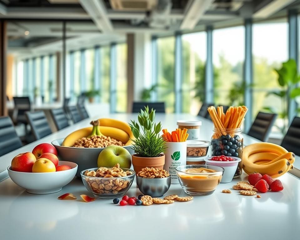 Wat zijn gezonde tussendoortjes voor op kantoor?