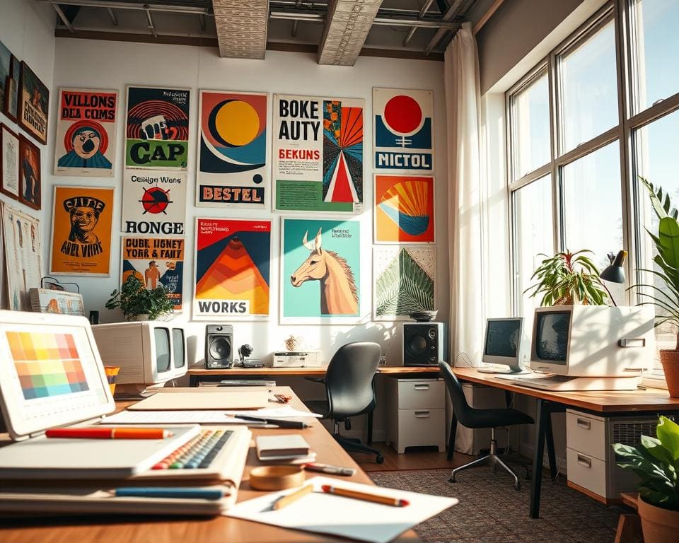 Wat zijn vintage trends in grafisch ontwerp?