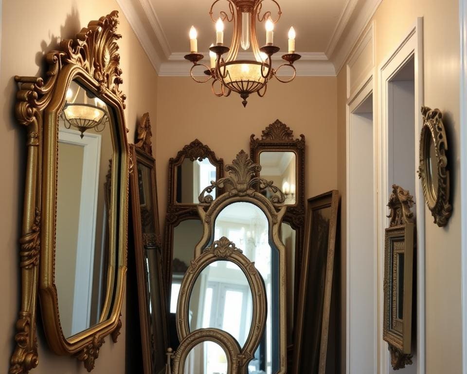 Welke vintage spiegels passen in de hal?