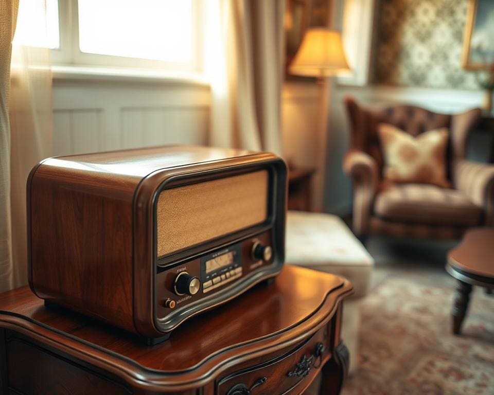 Wat maakt een oude radio decoratief?