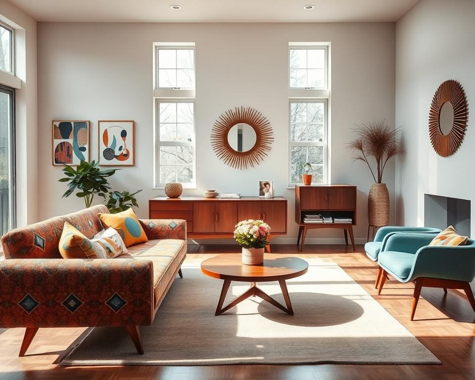 Wat zijn herkenbare elementen van mid-century design?