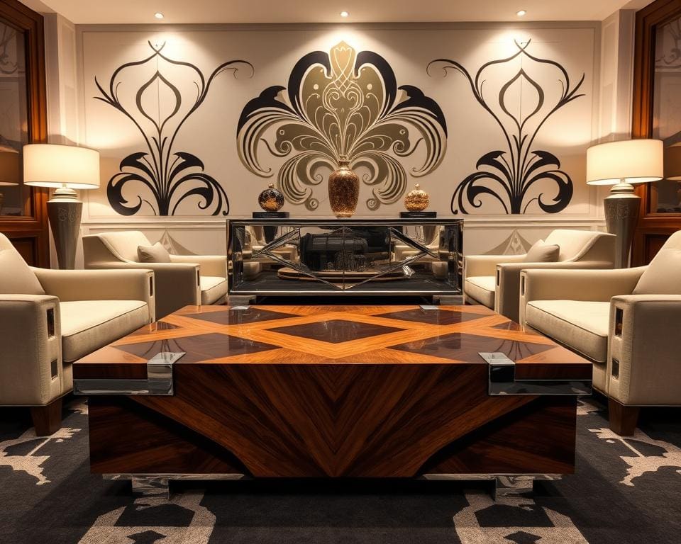 Wat zijn kenmerken van art deco meubels?