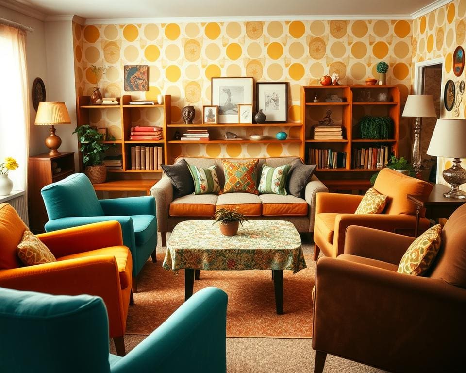 Welke kleuren passen bij een retro inrichting?