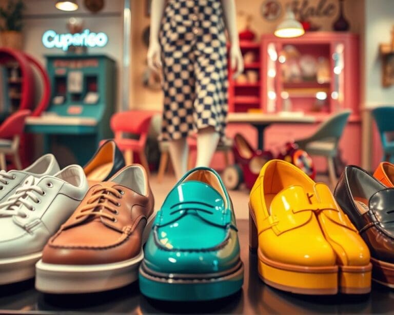 Welke schoenen passen bij een retro outfit?