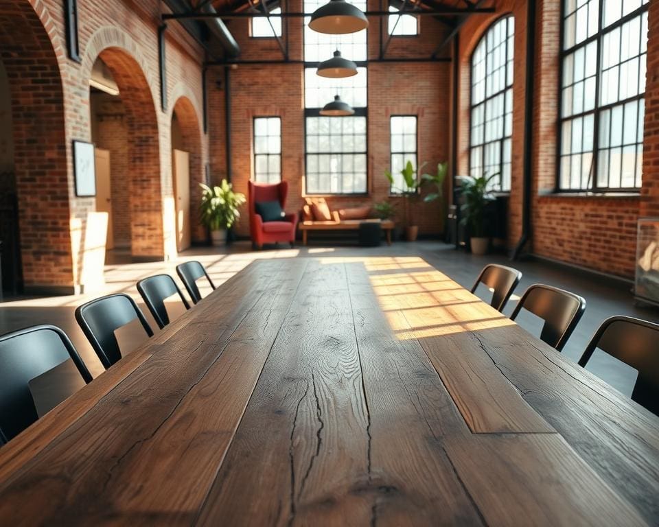 Welke tafels passen bij een industrieel interieur?