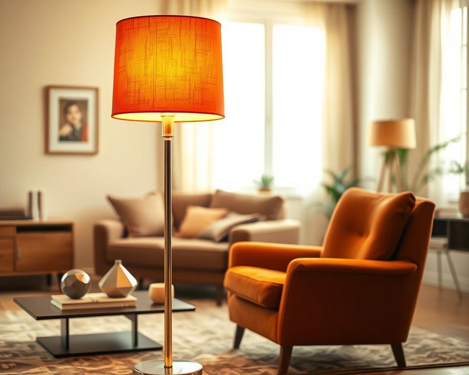 Wat maakt een jaren 70 vloerlamp zo karakteristiek?