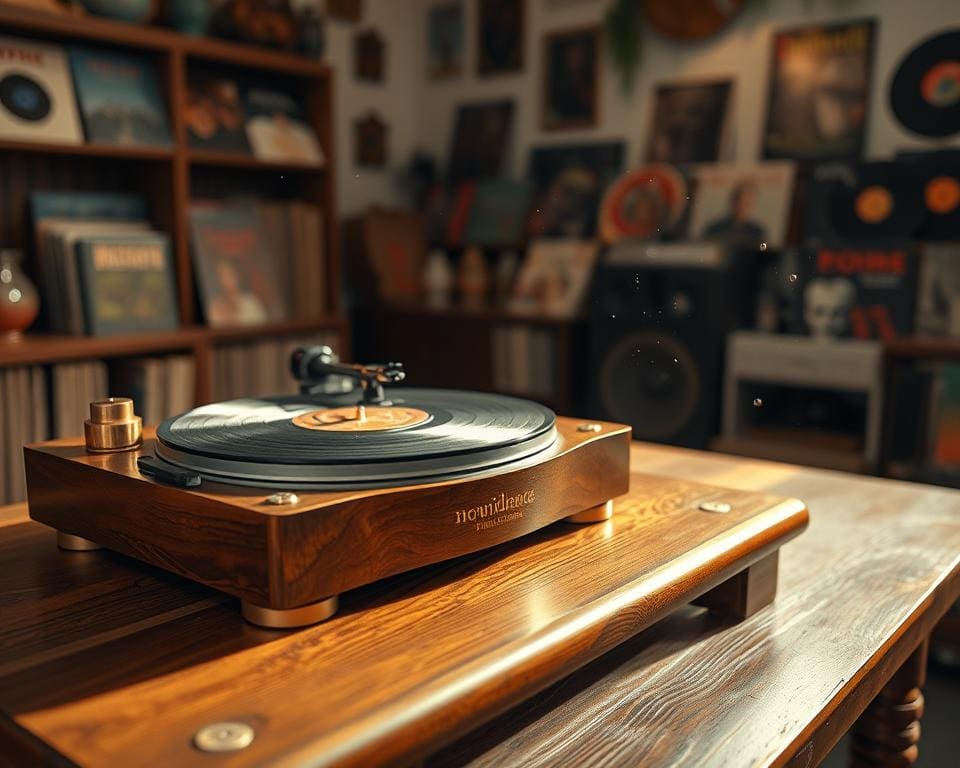 Wat maakt een oude platenspeler een echte blikvanger?