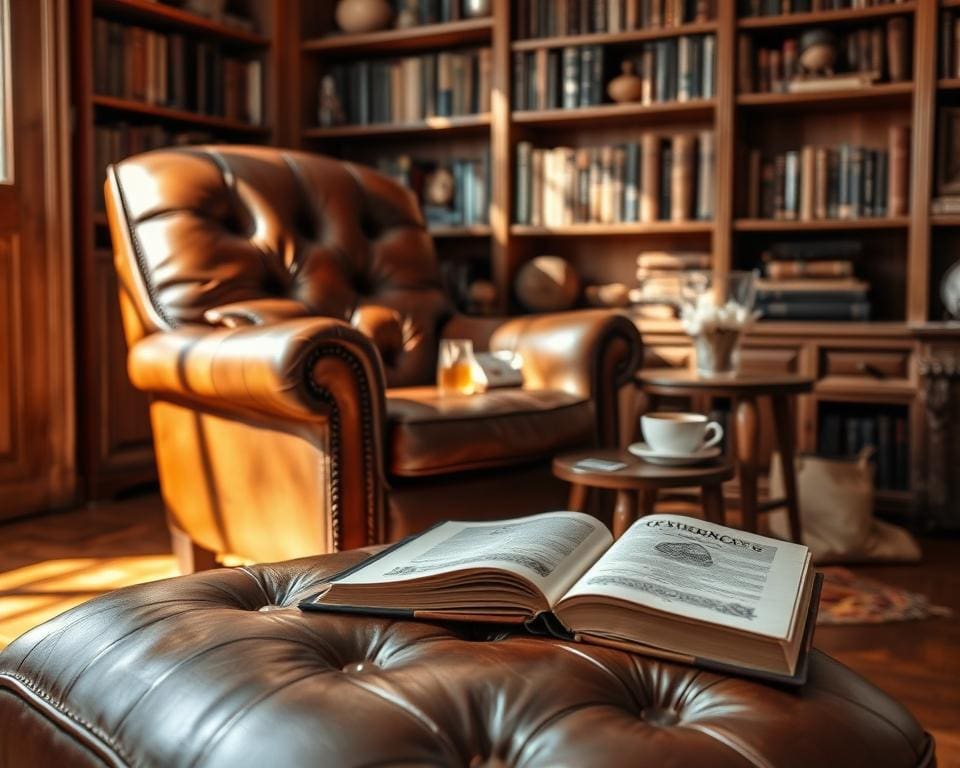 Wat maakt een vintage leren fauteuil zo geliefd bij verzamelaars?