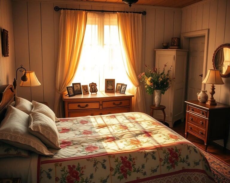 nostalgische slaapkamer inrichting