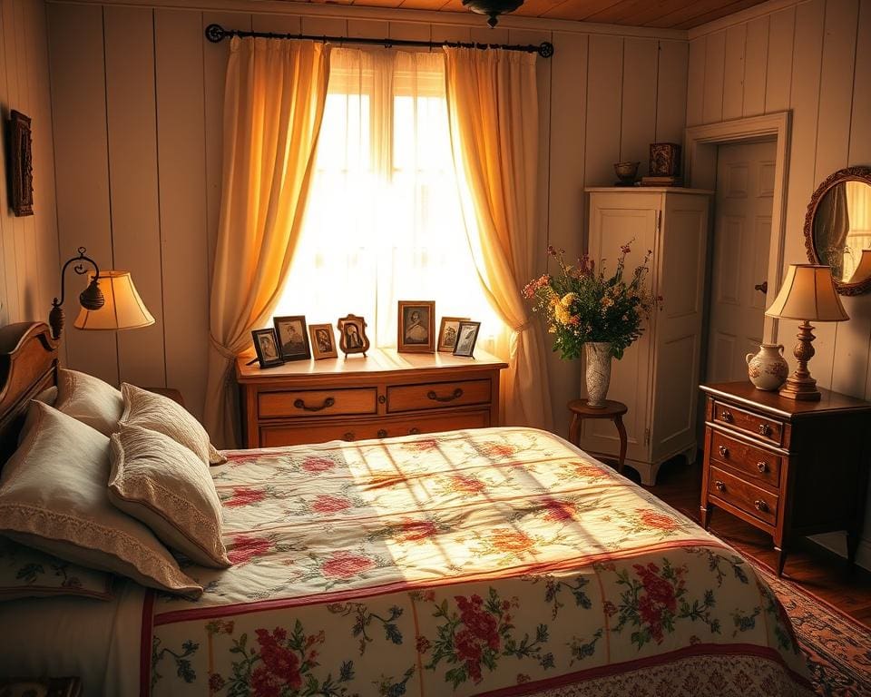 nostalgische slaapkamer inrichting