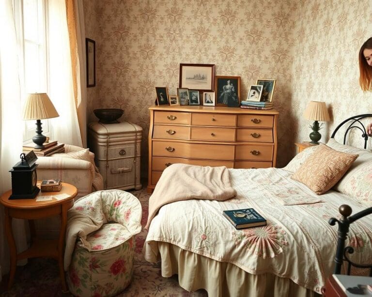 vintage slaapkamer