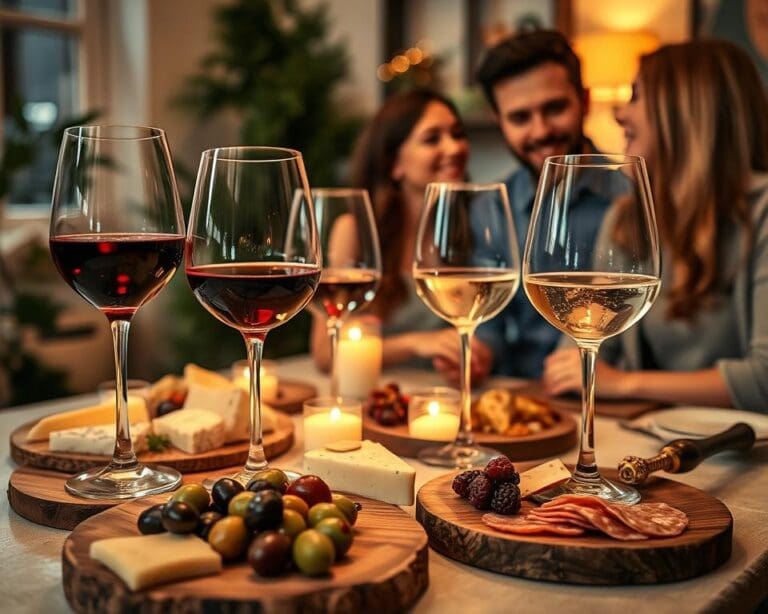 wijn bij borrel