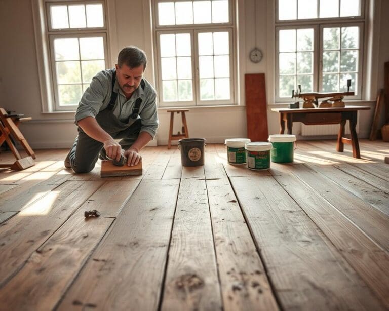 houten vloer herstellen