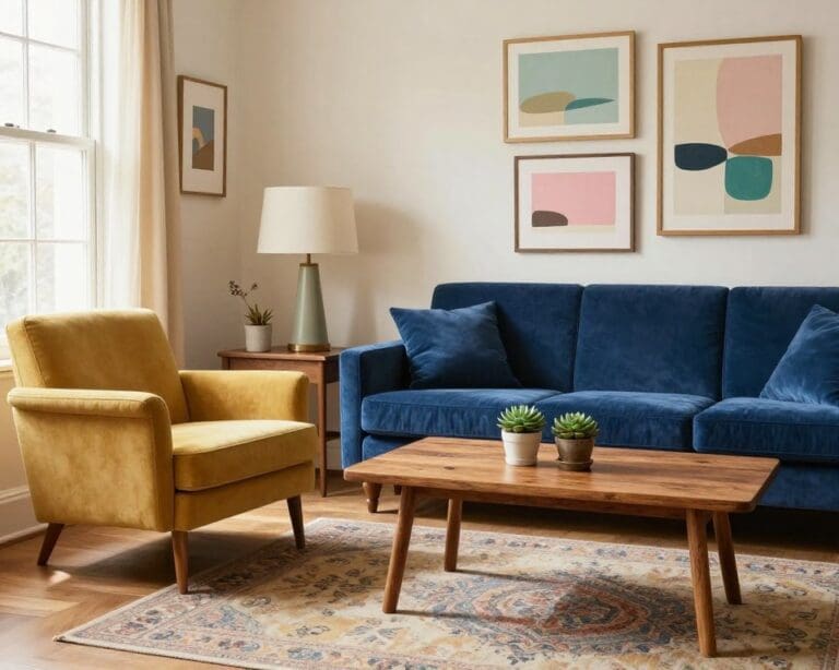 kleuren bij vintage meubels