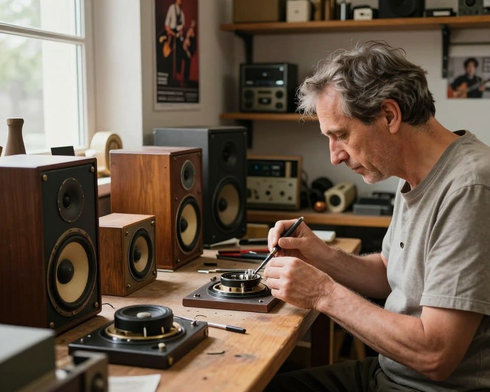 oude speakers herstellen